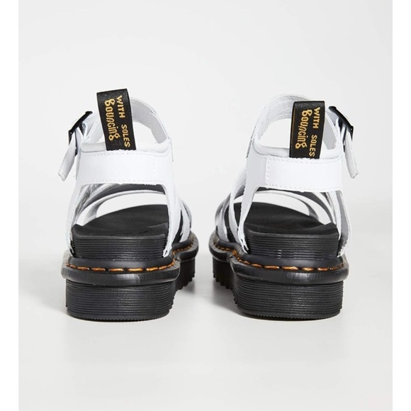 Dr. Martens White and Black Platform Sandals - Picture 3 of 10